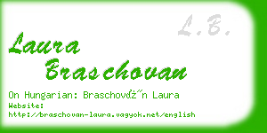 laura braschovan business card